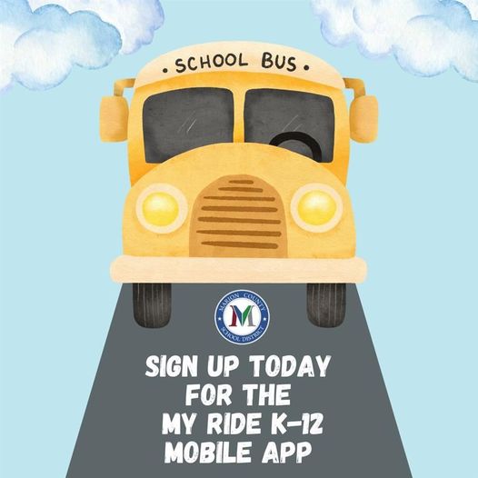  Sign up today for bus updates through My Ride K-12