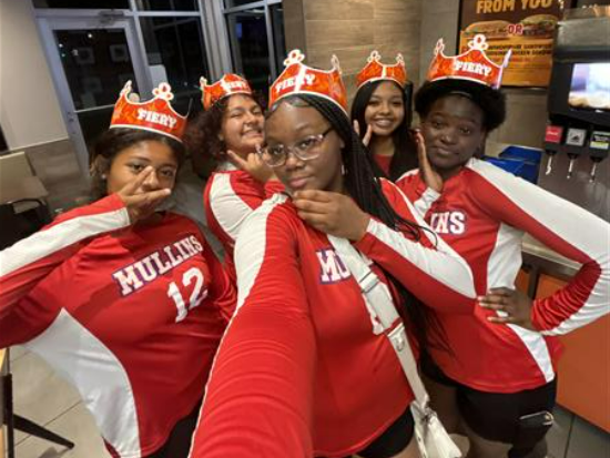 Lady Aucs having fun